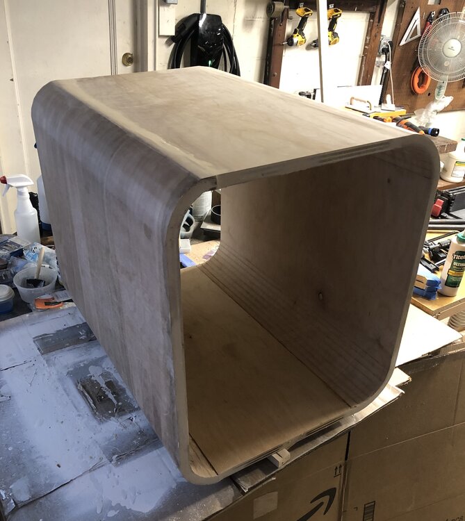 Side table with dog bed